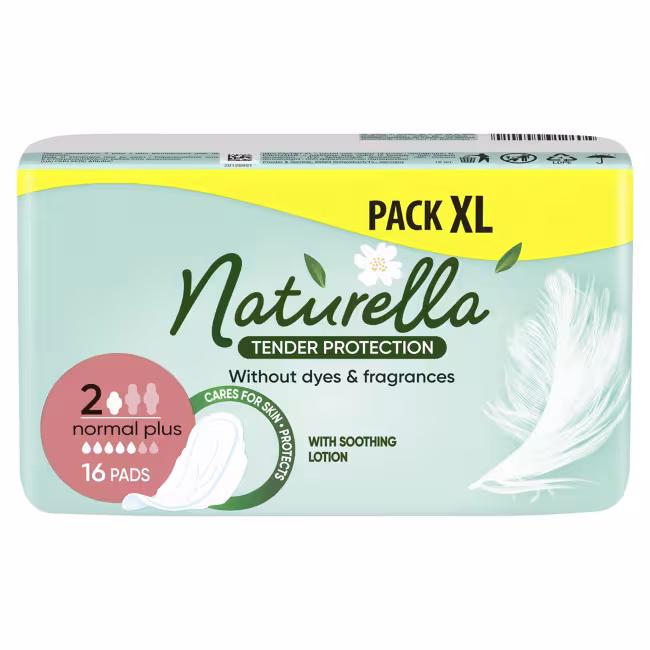 Naturella Dámske hygienické vložky Normal Plus Tender Protection 16 ks