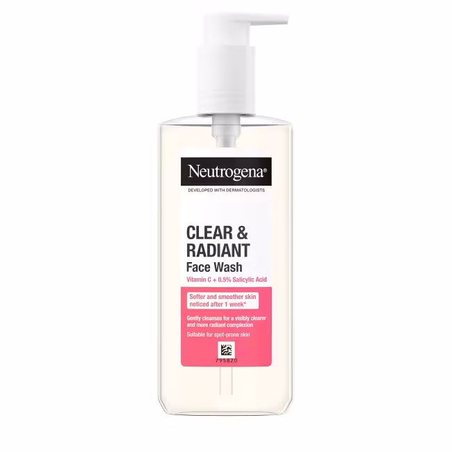 Neutrogena Rozjasňujúci čistiaci gél pre problematickú pleť Clear & Radiant (Face Wash) 200 ml