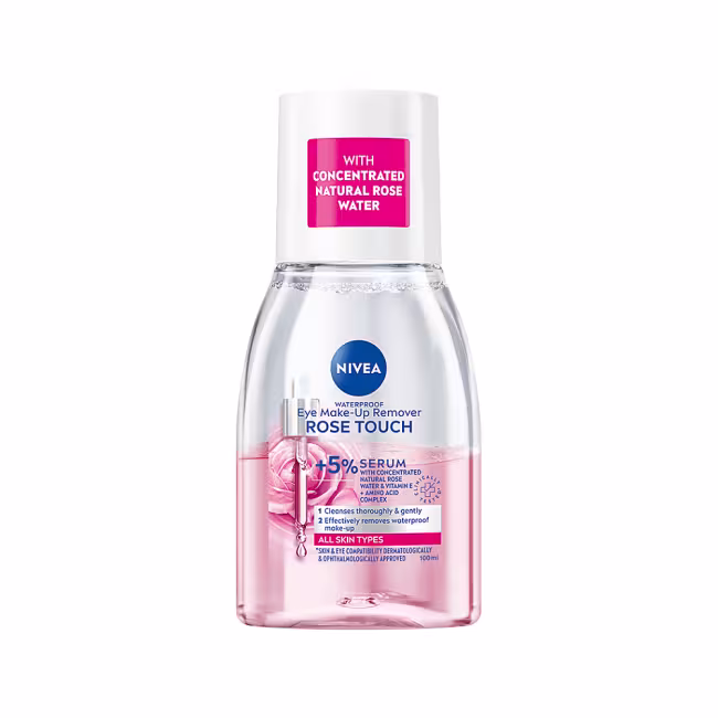 NIVEA Dvojfázový odličovač očí Rose Touch 100 ml