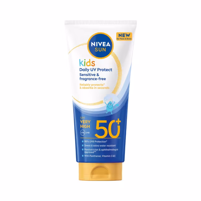 Nivea Mlieko na opaľovanie SPF 50+ Kids Daily UV Protect Milk 100 ml