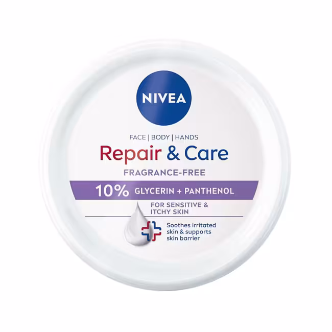 NIVEA Telový krém Repair&Care Sensitive 400 ml