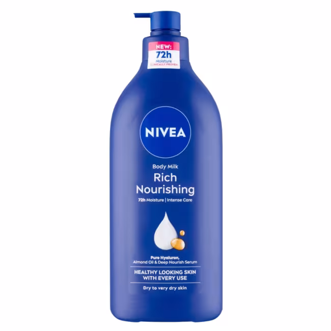 NIVEA Výživné telové mlieko 625 ml
