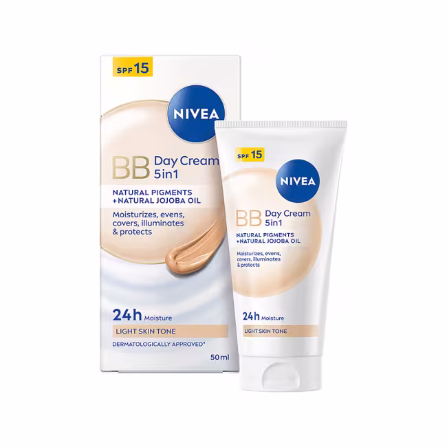 NIVEA BB Hydratačný krém 5v1 Svetlá pleť 50 ml