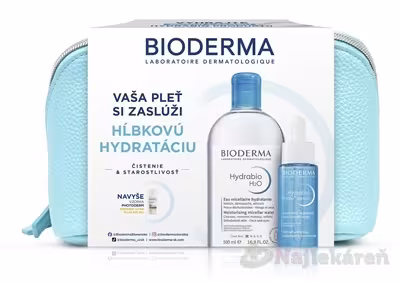 Bioderma Hydrabio H2O micelárna voda 500 ml + Hyalu+ sérum + vzorka 1 darčekový set