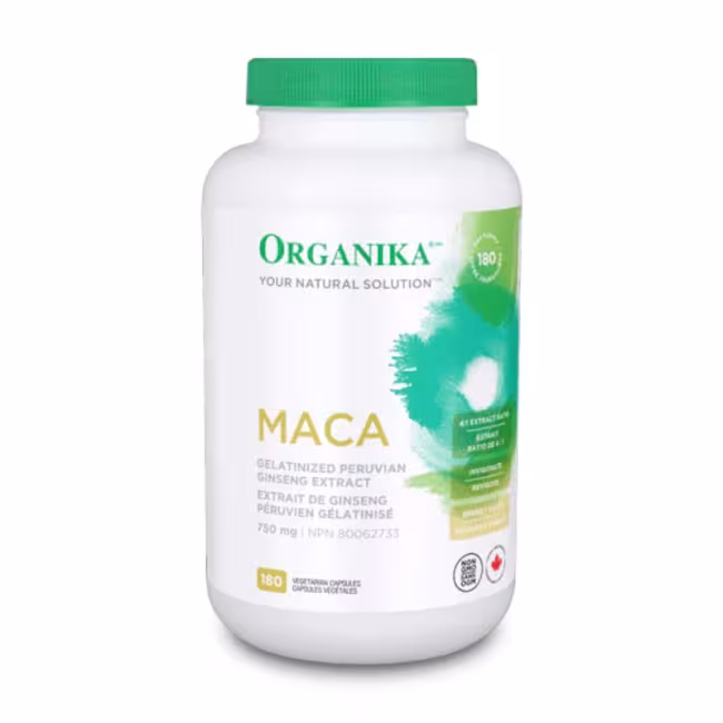 Organika Maca 750 mg - vysoko koncentrovaný extrakt, 180 kapsúl