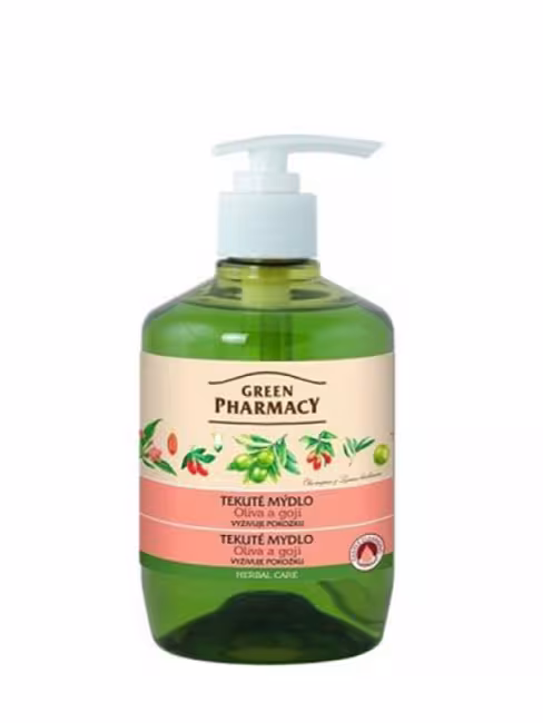Green Pharmacy Tekuté mydlo - vyživuje pokožku - olivy a goji  460ml