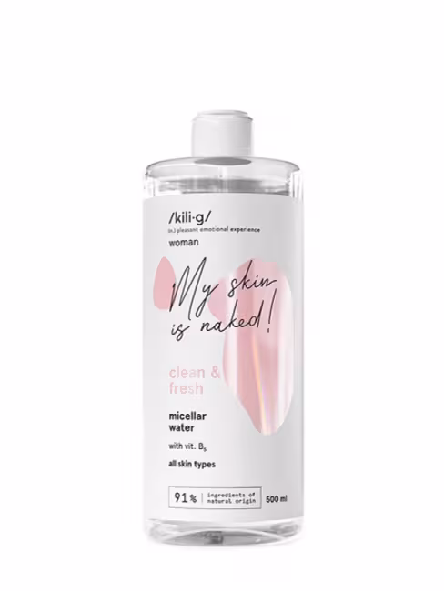 Micelárna voda s vitamínom B5 KILIG 500 ml