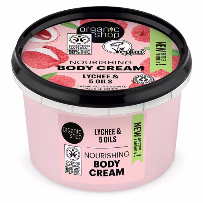 ORGANIC SHOP Telový krém Ružové liči 250 ml