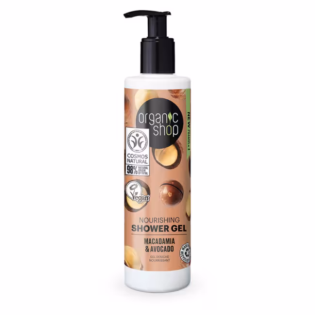 ORGANIC SHOP Vyživujúci sprchový gél Makadamia a avokádo 280 ml