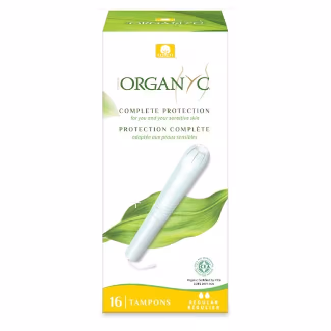 ORGANYC Tampóny s aplikátorom Regular 16 kusov