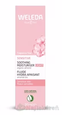 Weleda Sensitive Light upokojujúci pleťový krém s bio mandľovým olejom 30 ml