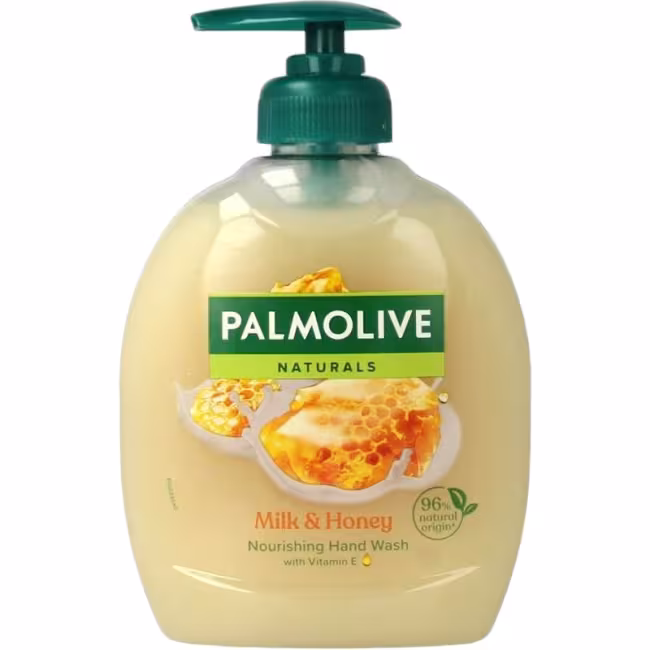Palmolive tekuté mydlo 300ml - Naturals - Milk &amp; Honey (pumpa)