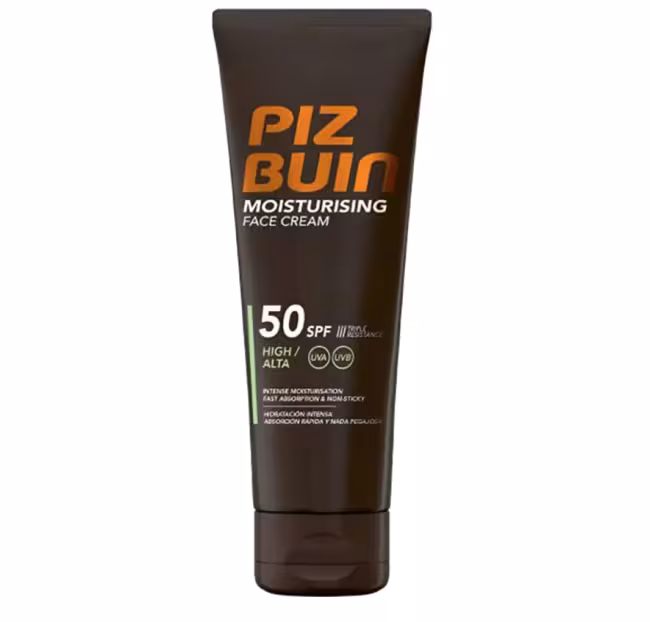 Piz Buin Hydratačný opaľovací krém na tvár SPF 50+ Moisturising (Face Cream) 50 ml