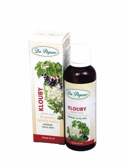 Kĺby - bylinné kvapky DR. POPOV 50 ml