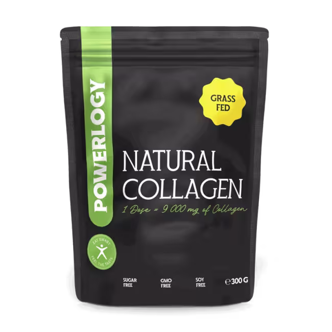 Powerlogy Natural Collagen 300 g 100 % čistý, hydrolyzovaný grass fed kolagén z európskeho zdroja