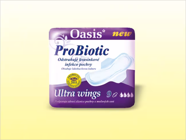 Oasis vložky s křidélky ProBiotic Ultra 9ks
