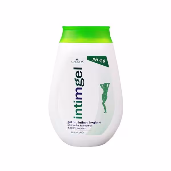 Intimgel gel s konopím a Tea tree HERBAVERA 250ml