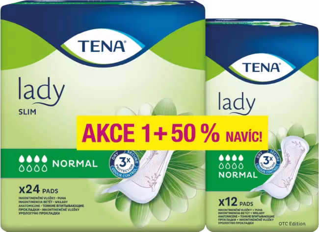 TENA Lady Slim Normal +50% navíc ink.vložky760294