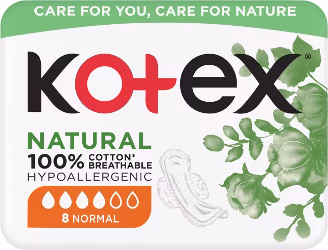 KOTEX Natural vložky Normal 8ks