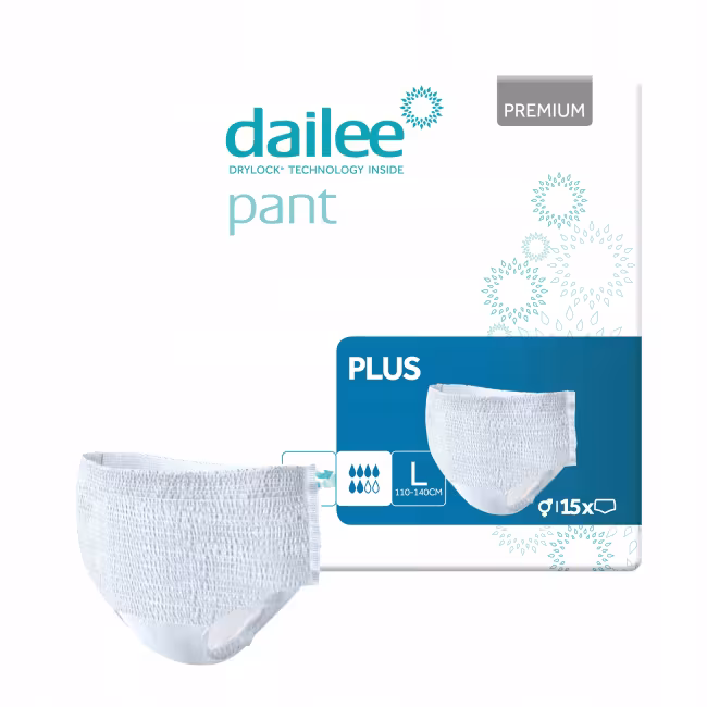 Dailee Pant Premium inkont.kalhotky Plus L 15ks