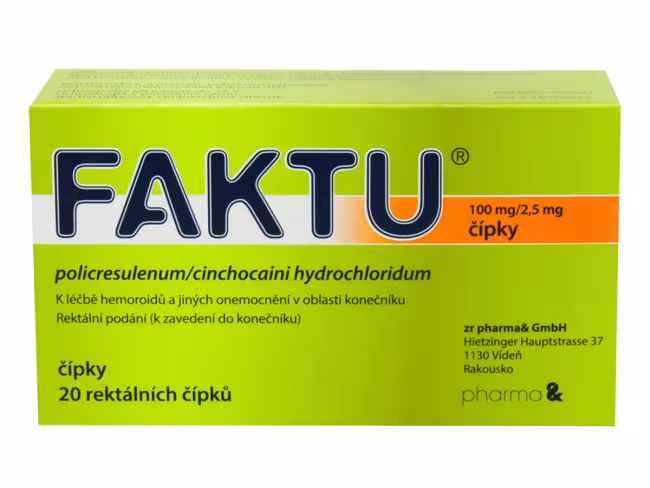Faktu 100mg/2.5mg sup.20