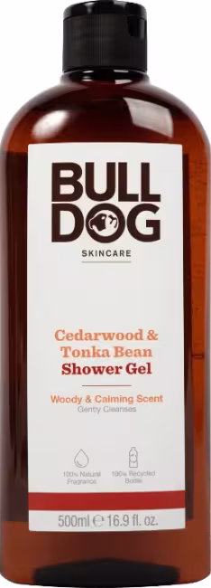 BULLDOG Cedarwood & Tonka Bean Shower Gel 500ml