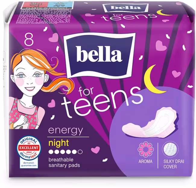 Bella for teens hygienické vložky Energy night 8ks