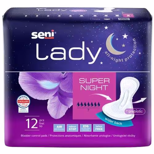 Seni Lady inkontinenční vložky super night 12ks