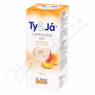 Lubrik.gel Ty&Já parf.vůní broskve 100ml Dr.Müller
