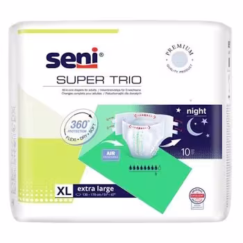 Seni Super Trio inkon.plen.kalh.s lepítky XL 10ks