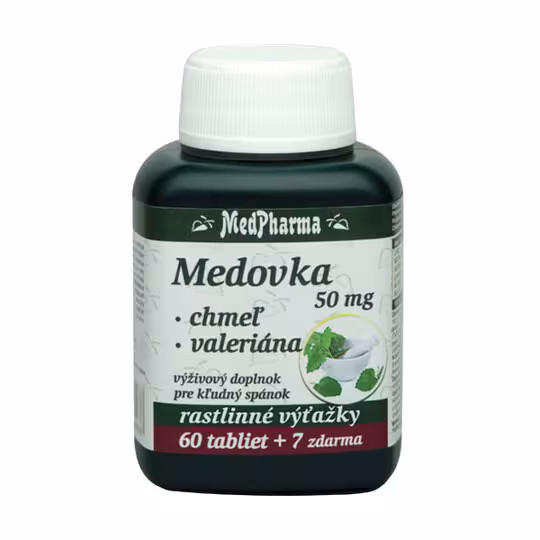 MedPharma Meduňka+chmel+kozlík tbl.67