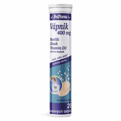 MedPharma Vápník 400mg Mg+Zn+vit.D tbl.eff.20