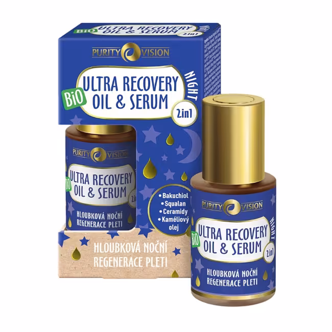 PURITY VISION Ultra recovery nočný oil & sérum 2in1 BIO 30 ml