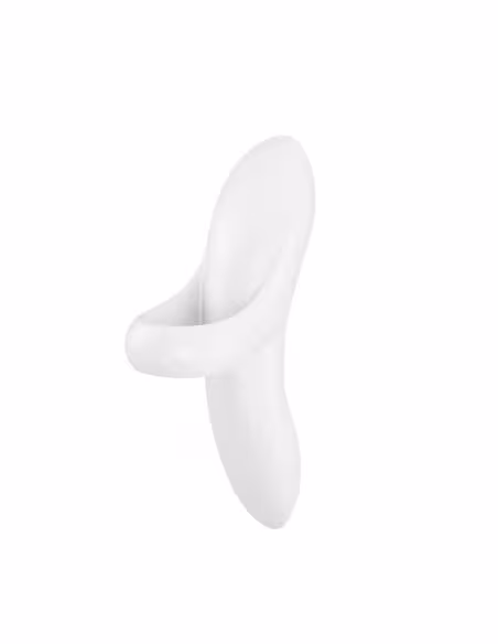 Satisfyer Bold Lover - nabíjací vodotesný prstový vibrátor - biely