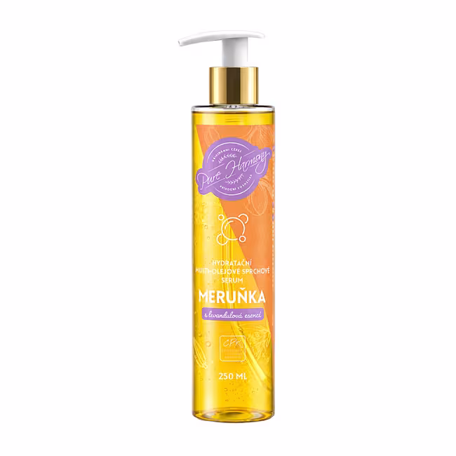 PURE HARMONY Hydratačné multi-olejové sprchové sérum Marhuľa 250 ml