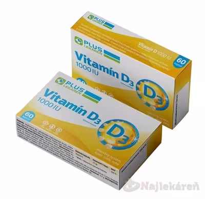 Plus Lékáreň Vitamín D3 2000 IU 60 kapsúl
