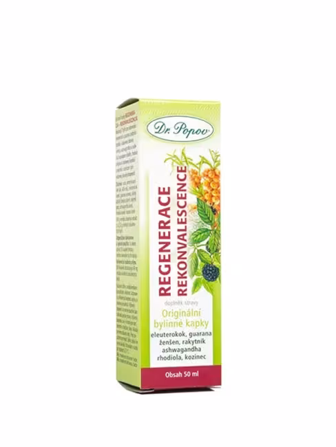 Regenerácia a rekonvalescencia - bylinné kvapky DR. POPOV 50 ml