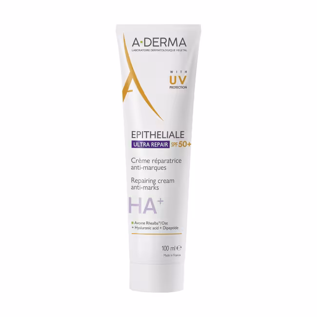 A-DERMA Regeneračný krém SPF 50 Epitheliale Ultra Repair (Repairing Cream Anti-Marks) 100 ml