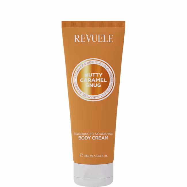 Revuele Body Cream, hydratačný telový krém 250 ml, Nutty Caramel Snug