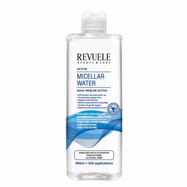Revuele Micellar Water odličovacia voda 400 ml, Active