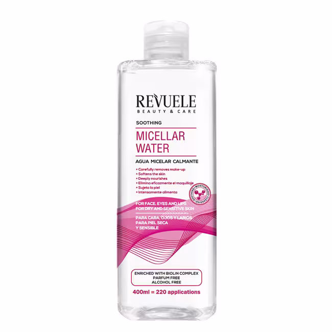 Revuele Micellar Water odličovacia voda 400 ml, Soothing