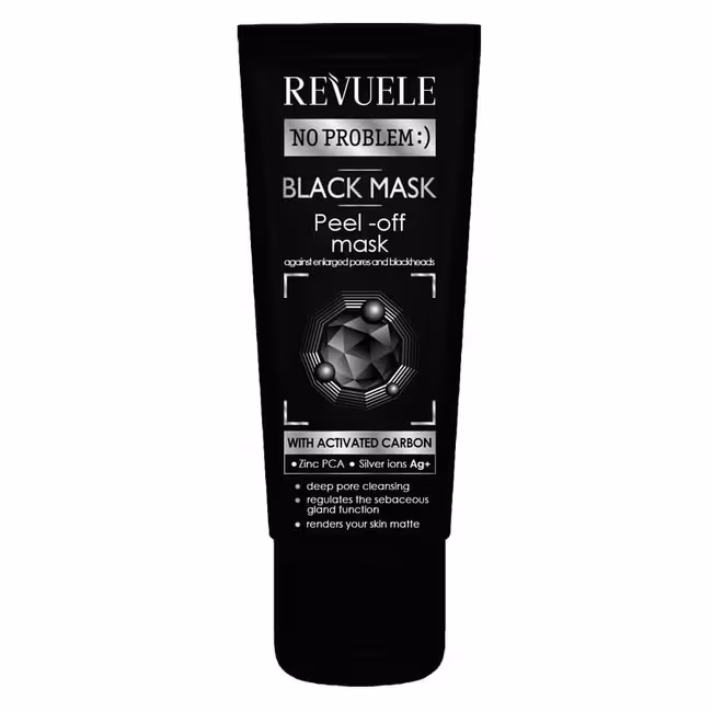 Revuele No Problem čistiaca maska 80 ml, Black Mask Peel Of