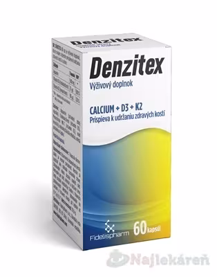 idelispharm Dezintex calcium + D3 + K2 inov. 2023 60 kapsúl