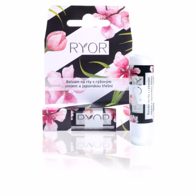 RYOR Balzam na pery s ryžovým olejom a japonskou čerešňou 4,5 gramov