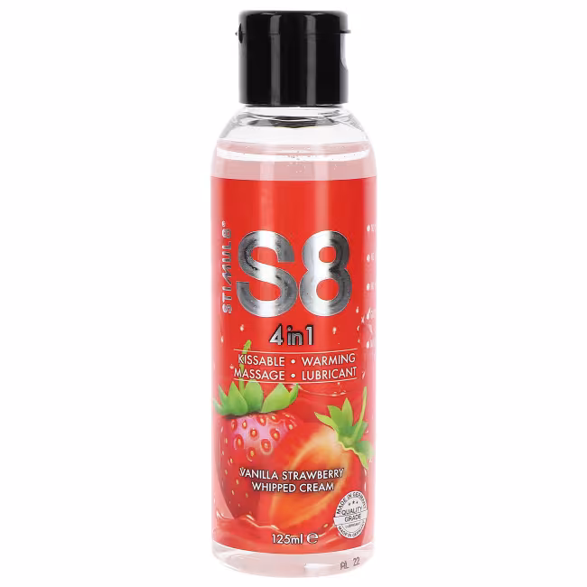 Lubrikant a masážny olej 4v1 S8 Jahoda 125ml