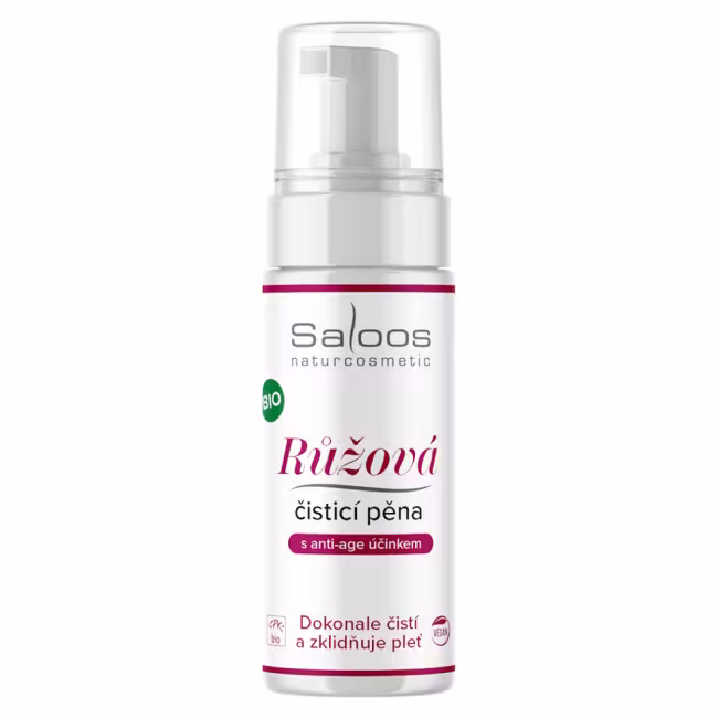 SALOOS Bio Ružová čistiaca pena na pleť 150 ml