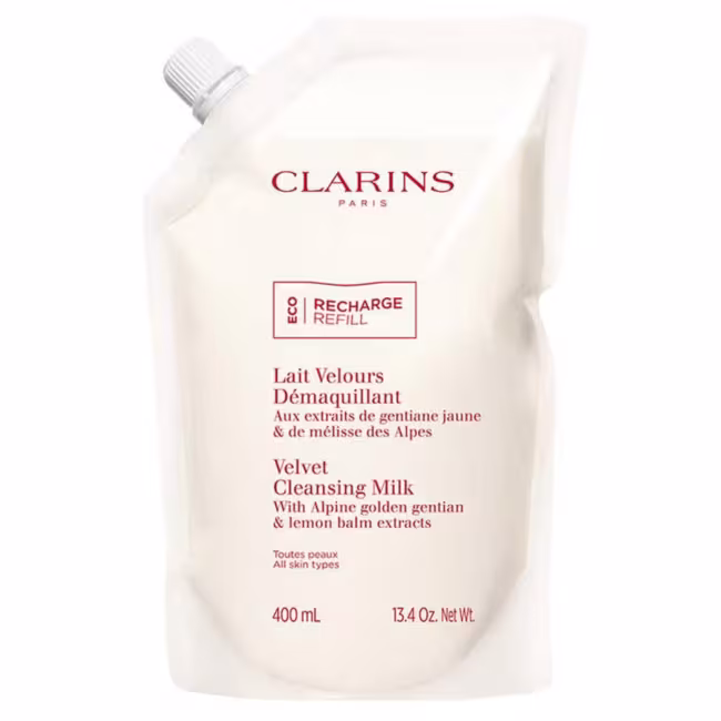 Clarins Zamatové čistiace mlieko (Velvet Cleansing Milk) 400 ml - náhradná náplň
