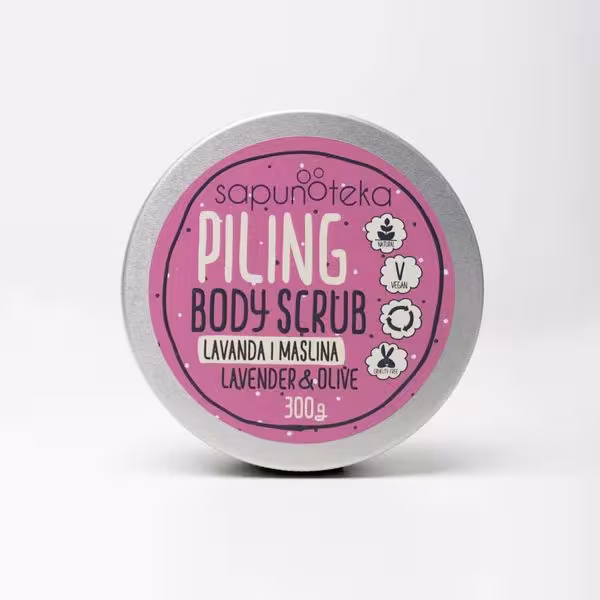 Sapunoteka Body Scrubs Lavender 270 g - Levanduľový telový peeling s olivovým olejom