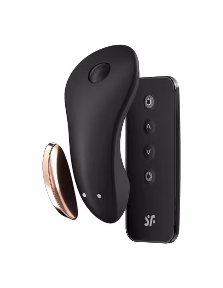 Satisfyer Little Secret - bezdrôtový klitorálny vibrátor - vodotesný - čierny