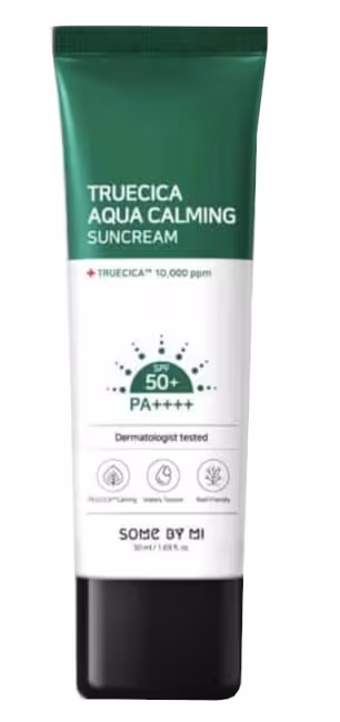 Some By Mi Jemný opaľovací pleťový krém SPF 50+ Truecica (Aqua Calming Suncream) 50 ml